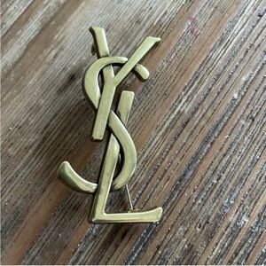 YSL Gold Fashion Brooch